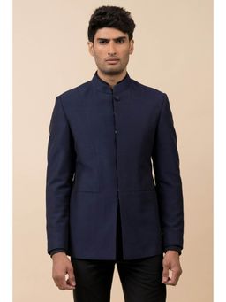 TASVA - Men Navy Blue Bandhgala