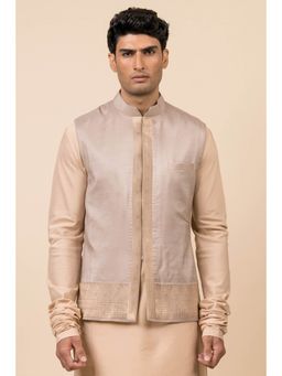 TASVA - Men Light Grey Nehru Jacket
