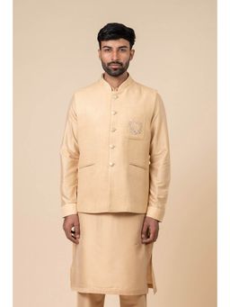 TASVA - Men Beige Nehru Jacket