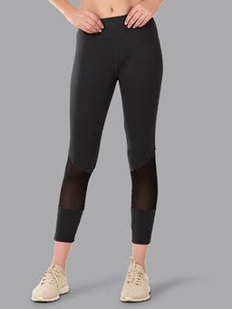 Kica - It'S All In The Mesh High Waisted Leggings With Mesh Panels - Grey