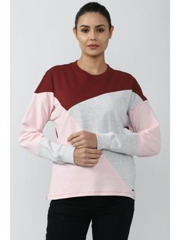 Van Heusen - Womens Colorblock Multicoloured Sweatshirt
