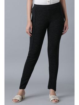 W - Grey Pintuck Legging for Women