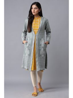 W - Blue Reversible Cardigan