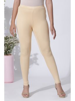 W - Cream Viscose Lycra Tights