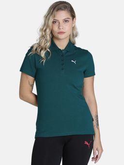 Puma - Ess Women Green Polo T-shirt