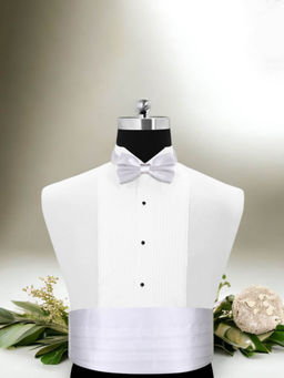 PELUCHE - Royal White Cummerband And Bowtie