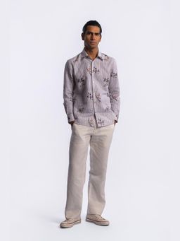 Rohit Bal - Purple Digital Print Shirt