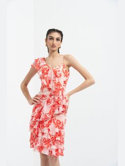 MANDIRA WIRK - Women Pink Mirrai Printed Dress