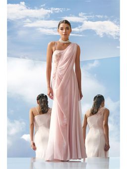 MANDIRA WIRK - Women Peach Tonal Tune Desire Dress