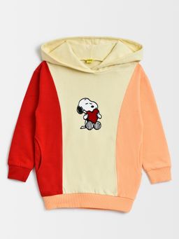Mi Arcus - Peanuts Snoopy Printed Hooded Long Sweatshirt for Girls