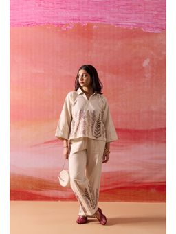 RUIAAN - Beige Mirage Co-Ord Set