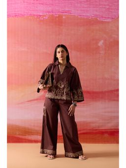 RUIAAN - Brown Ember Co-Ord Set