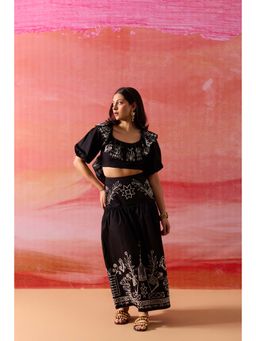 RUIAAN - Black Sandstone Co-Ord Set