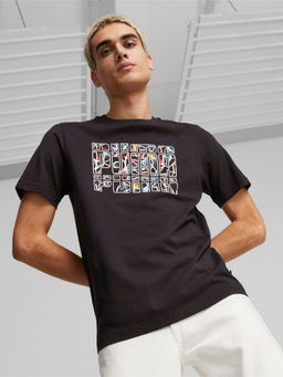 Puma - Graphics Summer Mens Black T-Shirt