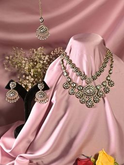 Swan Jewels - Mithila Rajsi Bridal Polka Kundan Jewellery Set