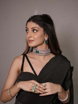 Swan Jewels - Vrinda Choker Diamond Jewellery Set