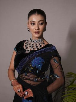 Swan Jewels - Raj wadi Statement Gemstone Cocktail Diamond Jewellery Set