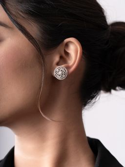 Voylla - Cave Chronicles Stone Lotus Bloom Studs