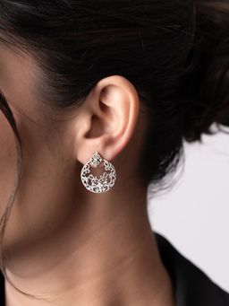 Voylla - Cave Chronicles Bloom Etching Earrings