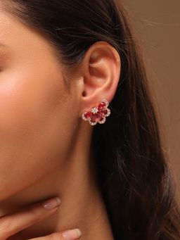 Voylla - Royal Romance Ayiana Rose Gold Studs