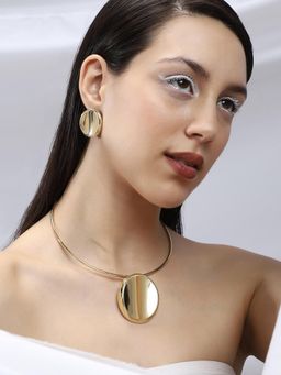 Sohi - Women's The Gilded-Ripple Jewellery Set - California Gold