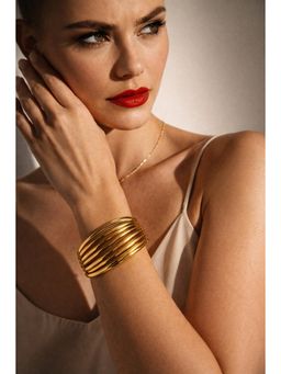 Niska - Antitarnish Exaggerated Punk Geometric Iron Bracelet