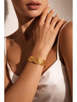 Niska - Antitarnish Exaggerated Punk Geometric Iron Bangle