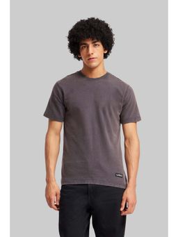 UNDERRATED CLUB - Solid Grey Acid Washed T-Shirt