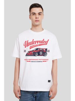 UNDERRATED CLUB - Champion White Oversized Fit T-Shirt