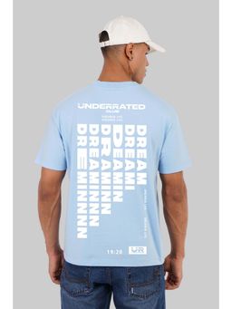 UNDERRATED CLUB - Dreaming Powder Blue Oversized Fit T-Shirt
