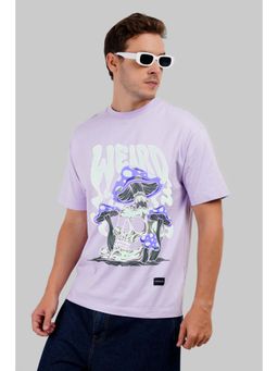 UNDERRATED CLUB - Weird Mushrooms Lavender Oversized Fit T-Shirt