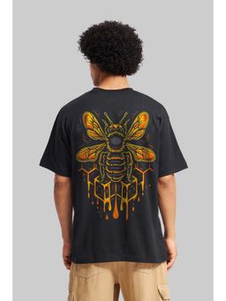 UNDERRATED CLUB - Honeybee Black Oversized Fit T-Shirt