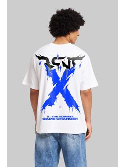 UNDERRATED CLUB - Game Changer White Oversized Fit T-Shirt