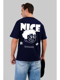 UNDERRATED CLUB - Nice Navy Blue Oversized Fit T-Shirt