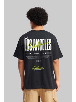 UNDERRATED CLUB - Los Angeles Black Oversized Fit T-Shirt