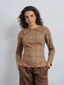 Cove and Lane - Soho Brown Top