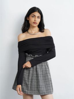 Cove and Lane - Off-Shoulder Black Top
