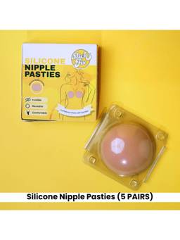 SlickFix - Women Nude Solid Nipple Pasties (Pack of 5)