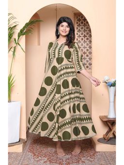 Miravan - Green Printed Regular Kurta