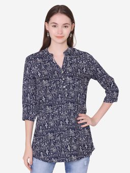 Bonjour - Multi-Color Printed Regular Kurti