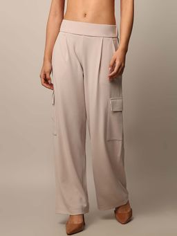 ONLY - Beige Pull-On Cargo Pant