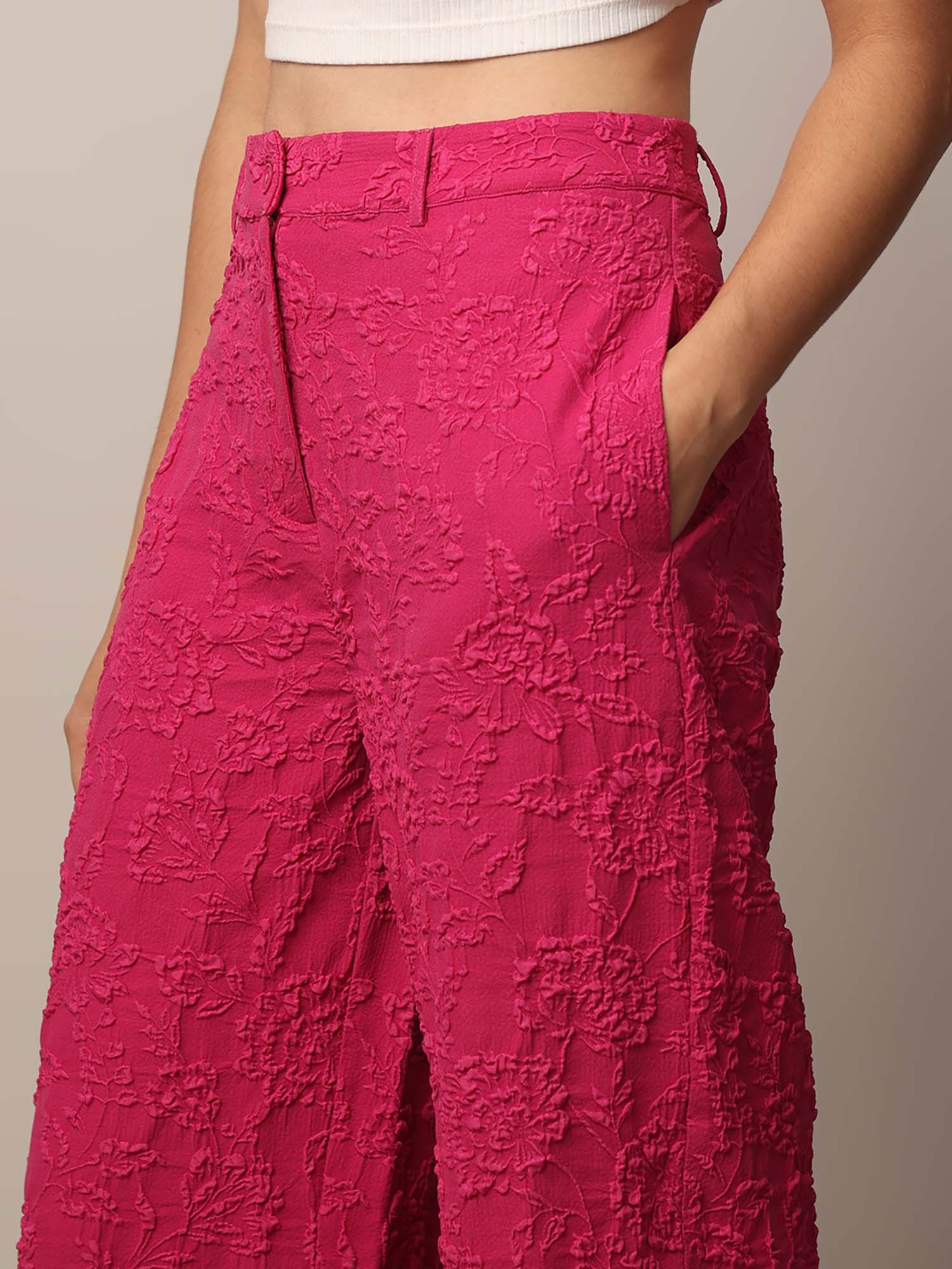 Buy Stylish High Waist Pink Pants Collection At Best Prices Online