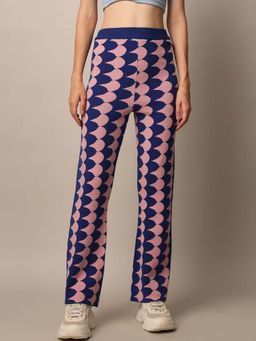 ONLY - Multi-Color Jacquard Knit Pant