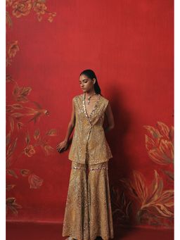 Twenty Nine - Mirrorwork Yellow Shararas