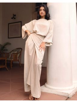 The Good Rebel - Beige Althea Swing Top and Skirt