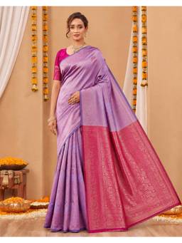 Nyri - Lavender Weaving Silk Saree