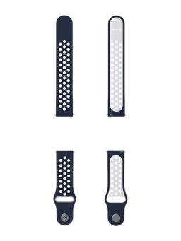 Noise - 22 MM Sports Edition Double Color Smart Watch Strap (Blue, White)