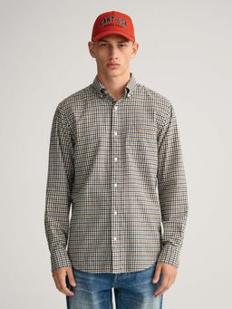 GANT - Men White Checked Regular Fit Shirt