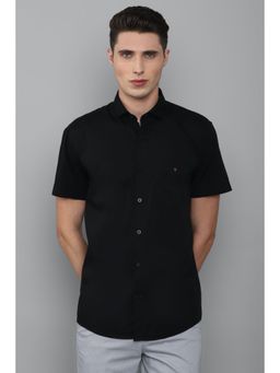 Louis Philippe - Men Solid Black Shirt