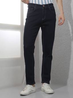 CRIMSOUNE CLUB - Men Black Slim Fit Jeans